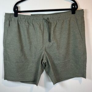 Copper & Oak The All Day 8.5" Shorts Green Pull On Drawstring Lined NEW Mens XXL